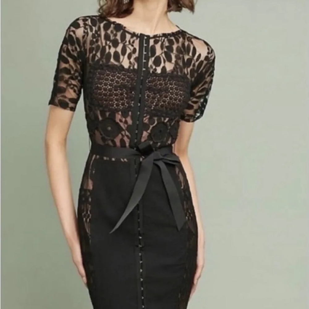 Byron Lars Carissima sheath dress black, size 8. Gently used.